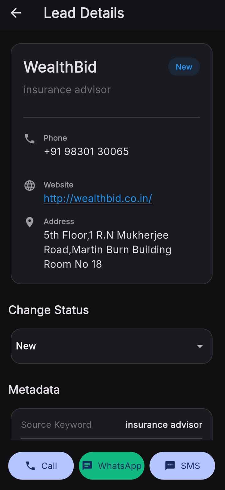 G Leads CRM PRO App Screen 10